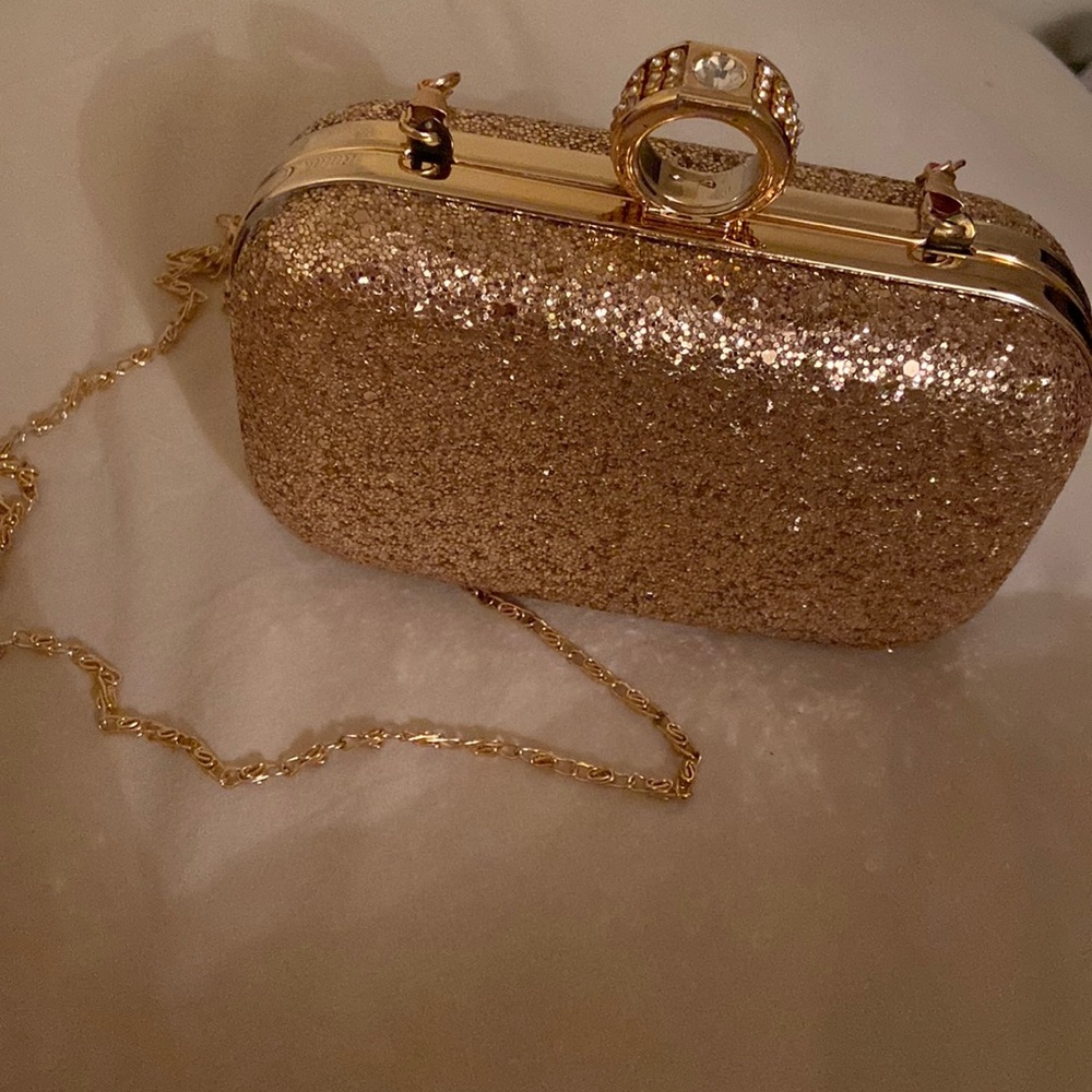 Gold Sparkle Clutch